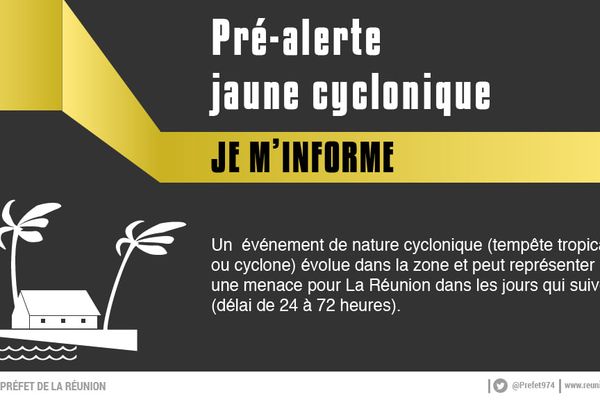 pré-alerte jaune cyclonique