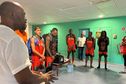 Un match de basket entre des détenus et les joueurs de l’ASC Tour, au centre pénitentiaire de Rémire-Montjoly