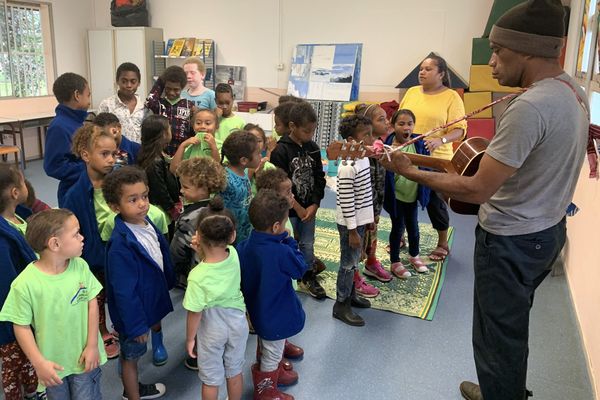 Projet entre écoles du Mont-Dore et de Yaté, école de Saint-Louis, Louis Ouetcho, 24 août 2020