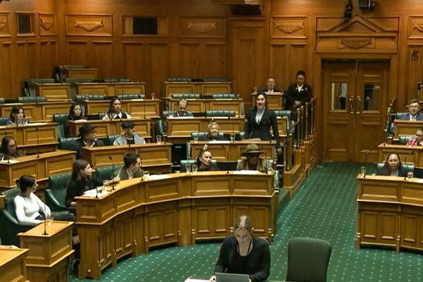 Le 14 novembre 2024, à Wellington, la capitale néozélandaise, une députée du parti maori entame un haka en contestation d'un projet de loi.