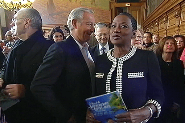 Babette de Rozières au Ministère de l'agriculture à Paris 