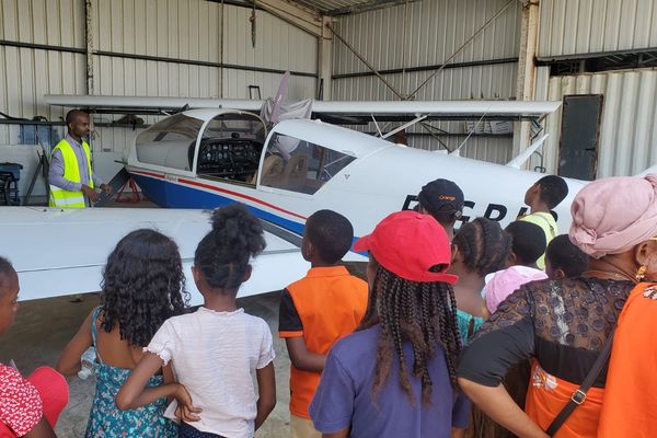 Visite du hangar