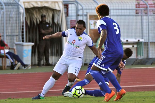 Durant le match Hienghène-Wetr, en deuxième journée de super ligue 2018.