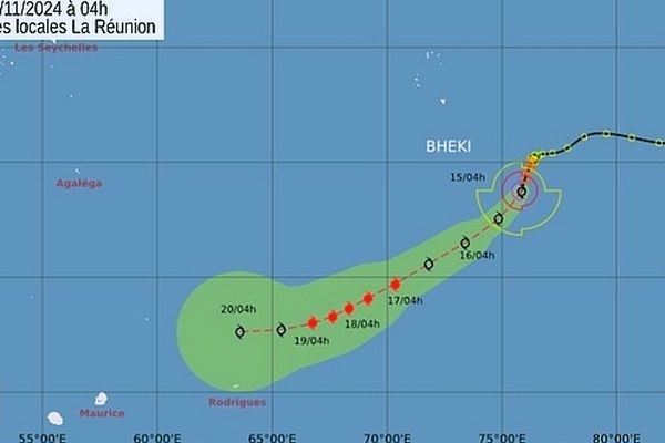 Bheki Forte tempête tropicale 15 nov 2024