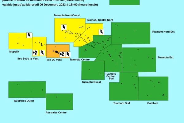 Vigilance orange pour les fortes pluies et les orages aux îles du Vent.