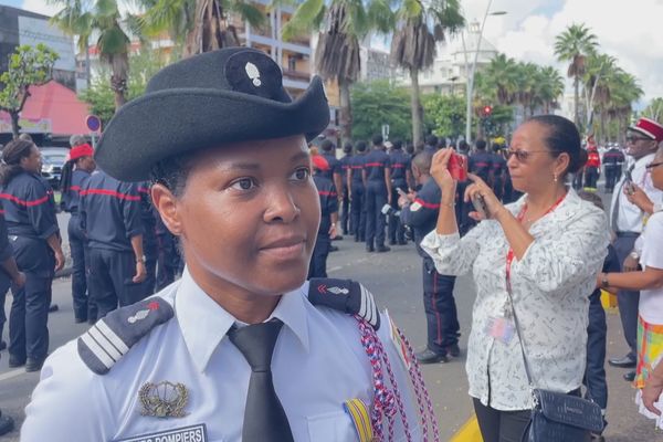 Capitaine Mirella Pensédent, cheffe du centre de secours de Morne-à-l'Eau