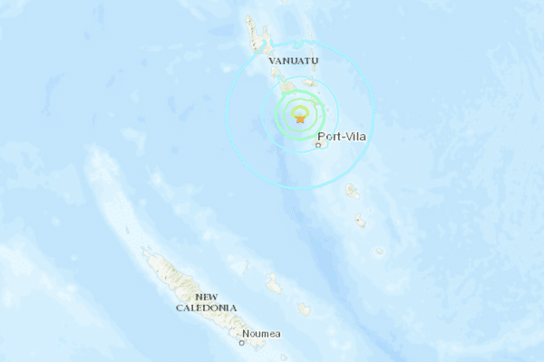 Le séisme s'est produit au Nord-Ouest de l'île d'Efate, sur laquelle se trouve la capitale du Vanuatu.