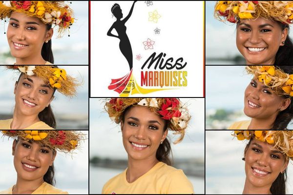 Les 7 candidates à l'élection Miss Marquises 2017