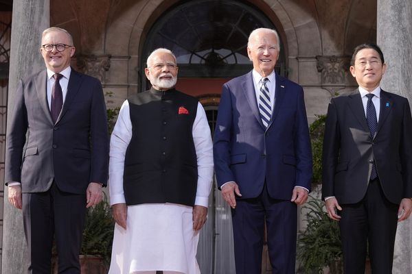 De gauche à droite : le Premier ministre australien Anthony Albanese, le Premier ministre indien Narendra Modi, le président américain Joe Biden et le Premier ministre japonais Fumio Kishida.