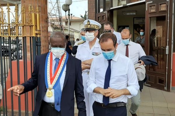 Saint-Georges de l'Oyapock Déplacement de Sébastien LECORNU le 13 juillet 2020