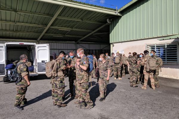 Arrivée des renforts militaires pour le CHOG