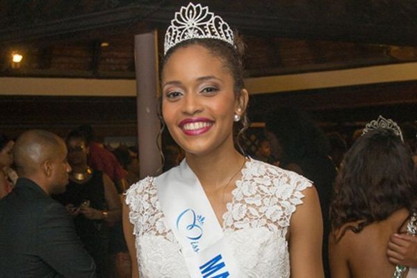 Moëra Michalon, miss Martinique lors de son élection le 25 juillet 2014