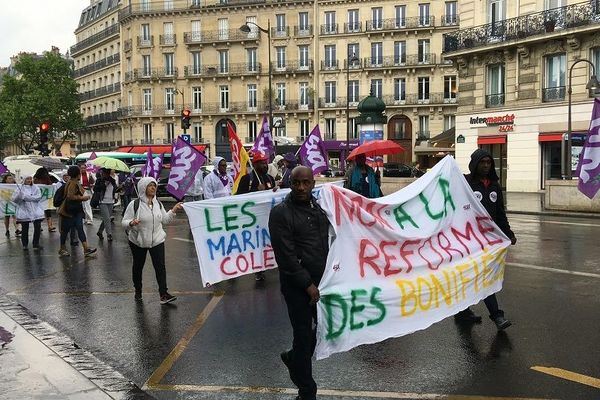 Manifestation du 21 mai contre les congés bonifiés à Paris