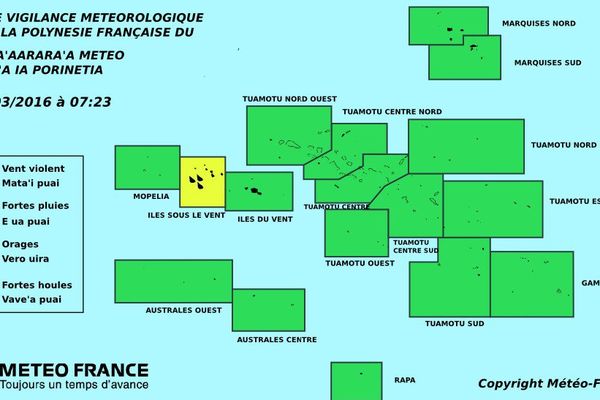 Vigilance jaune aux ISLV