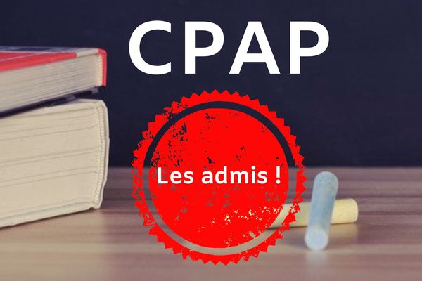 La liste des candidats admis au CPAP