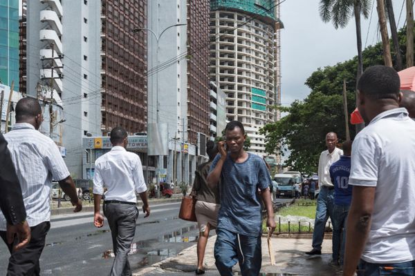 Rue Azikiwe, à Dar es Salaam, Tanzanie,