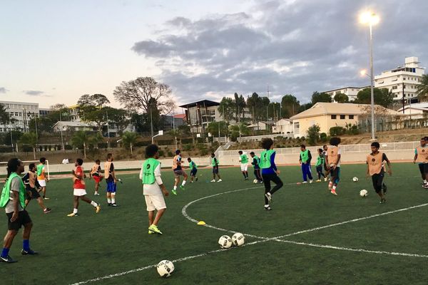 Dernier entraînement de l'AS Lössi avant finale coupe de Calédonie (PLGC, 20 octobre 2017)