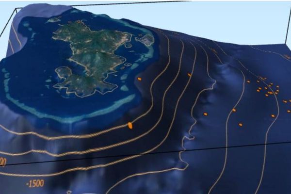 Cartographie d'essaim de séismes à Mayotte 