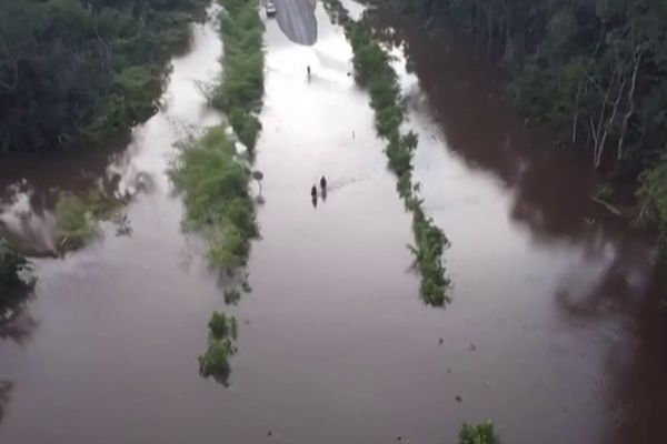 Inondations en Guyane - mars 2022 - les marais, les rivières et les fleuves débordent