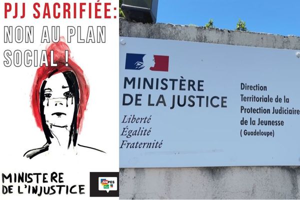 Une intersyndicale proteste contre le plan social à la PJJ, partout en France, y compris en Guadeloupe - 19/09/2024.