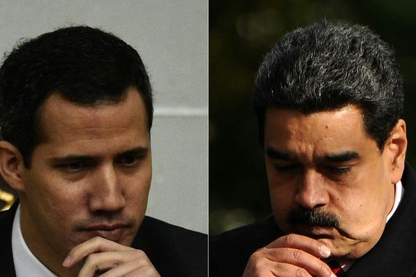 Nicolas Maduro et Juan Guaido