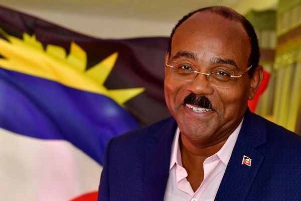 Gaston Browne, premier ministre d'Antigua et Barbuda réélu pour un 3e mandat.