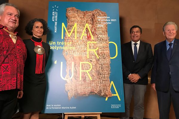 Ouverture officielle de l’exposition "Maro’ura : un trésor polynésien" au musée du quai Branly à Paris