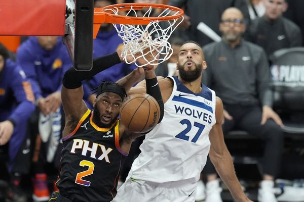 Rudy Gobert (Minnesota Timberwolves), lors du Game 4 contre Phoenix Suns, 28 avril 2024