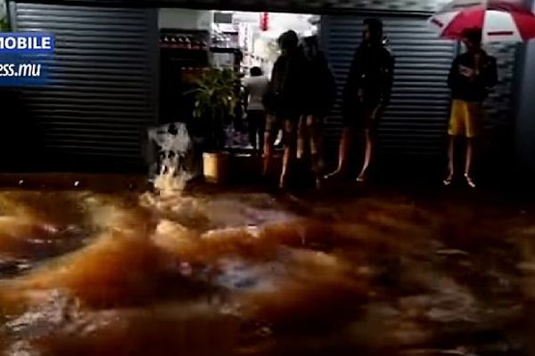 inondation à Maurice le mardi 9 avril 2019