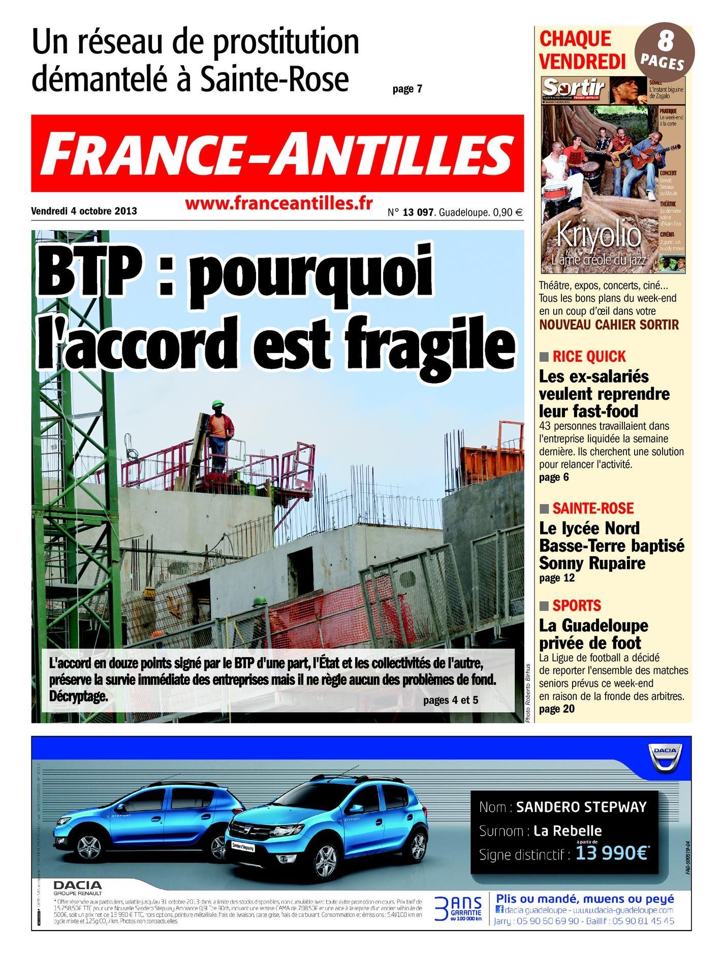 Sorcellerie à La Réunion, sexe et handicap en Guyane, FN en Guadeloupe: les  Unes de la presse Outre-mer - Outre-mer la 1ère