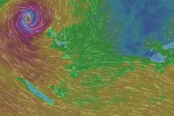 Capture carte windy cyclone Donna avant préalerte NC (6 mai 2017)