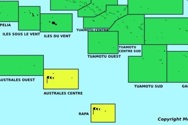 Vigilance météo en cours sur la Polynésie Française 