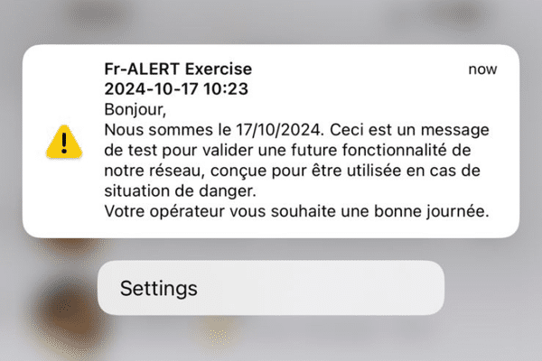 Alerte test