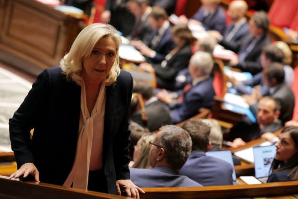 Marine Le Pen à l'Assemblée nationale le 11 octobre 2022 (image d'illustration).