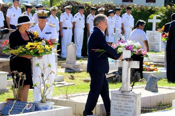 La cérémonie s'est déroulée au cimetière e l'Uranie