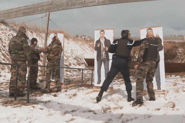 Entraînement de tir au stand Henri Sautot pour les réservistes de la Gendarmerie Nationale