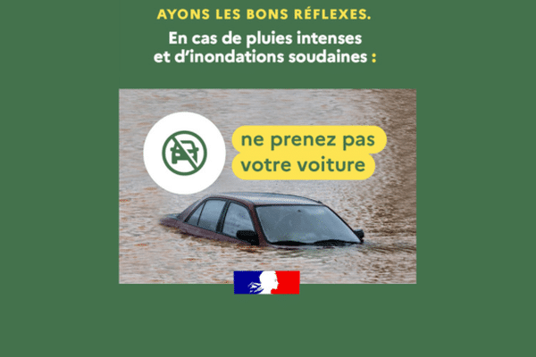 Campagne de sensibilisation aux pluies intenses et inondations.