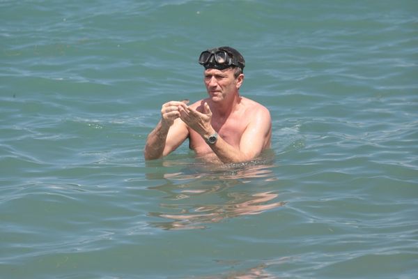 L'acteur Philippe Caroit à la pêche