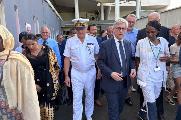 Frédéric Valletoux, ministre délégué à la Santé au Centre Hospitalier de Mayotte