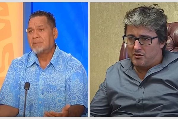 Cyril Tetuanui et son avocat, maître Robin Quinquis (archives)