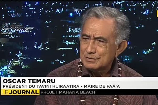 Oscar Temaru était l'invité du journal de Polynesie 1ère