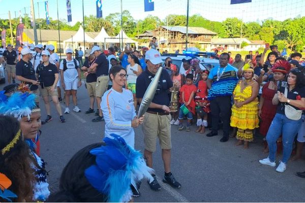 La flamme Olympique en Guyane ce dimanche 9 juin 2024