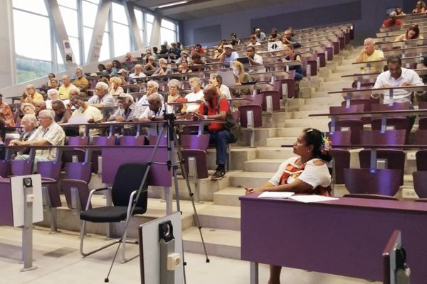 Cette conférence s'est tenue à l'Université, à l'initiative du Sénat coutumier.