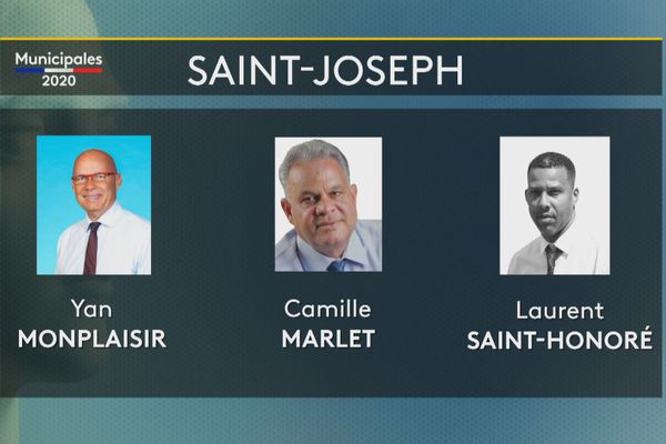 Les têtes de liste de Saint-Joseph.