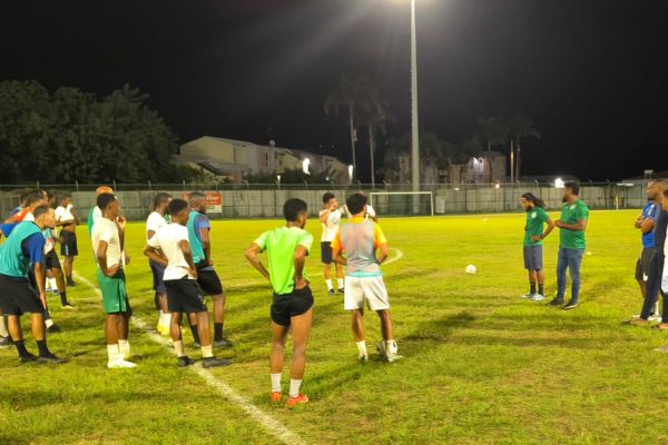 Entraînement del'Espoir à la veille du match contre le CO Trénelle