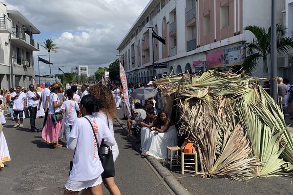 Reconstitution du Camp Jacquot pour la fête kaf à Saint-Denis