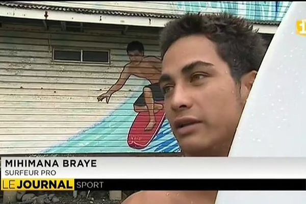 Mihimana Braye, étoile montante du surf tahitien