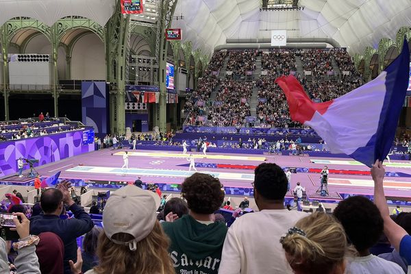 Les épreuves d'épée (femmes) aux JO de Paris 2024, au Grand Palais, le samedi 27 juillet.