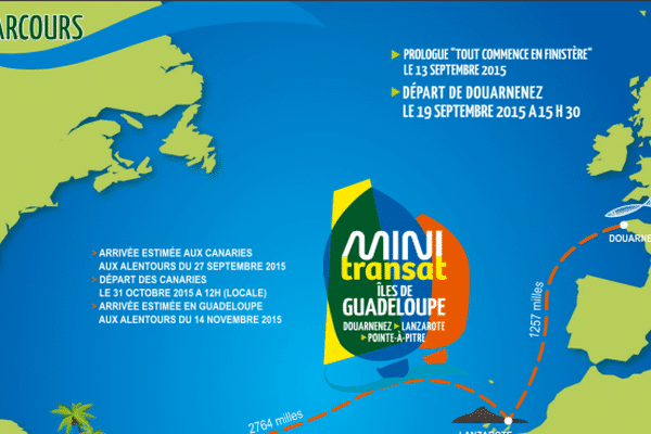 la carte de la Mini Transat