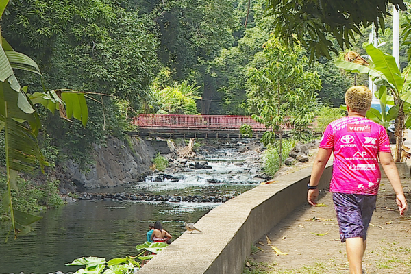 La rivière Vairahi, que l’on appelle aujourd’hui le bain Loti.